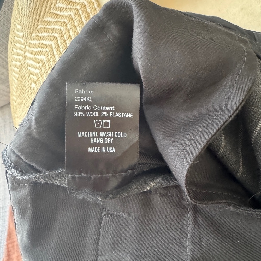 R13 Grey Pinstripe Stretch Wool Pants Size 29 - Picture 6 of 6